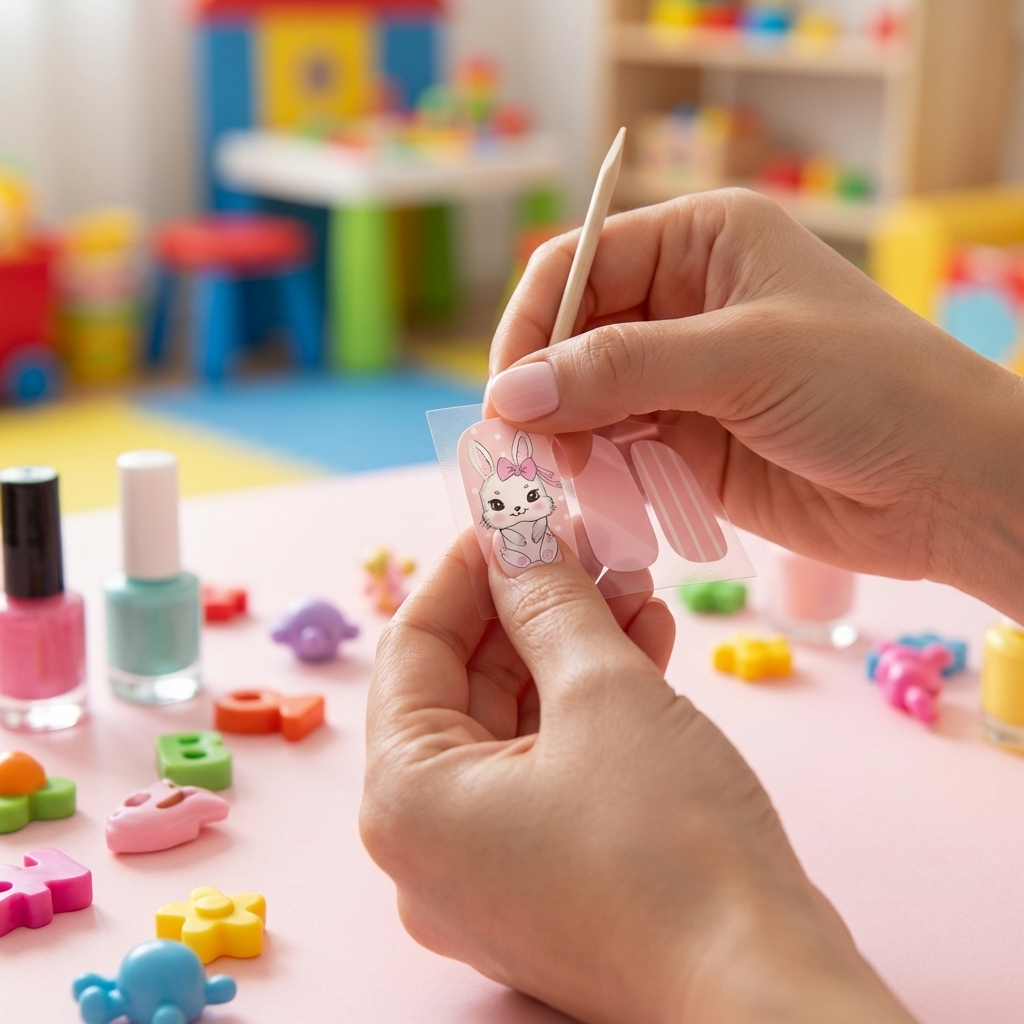 Nagelfolien KIDS Glitter Bunny – Bild 3