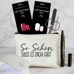 Nagelfolie LED Geschenkset Necessaire