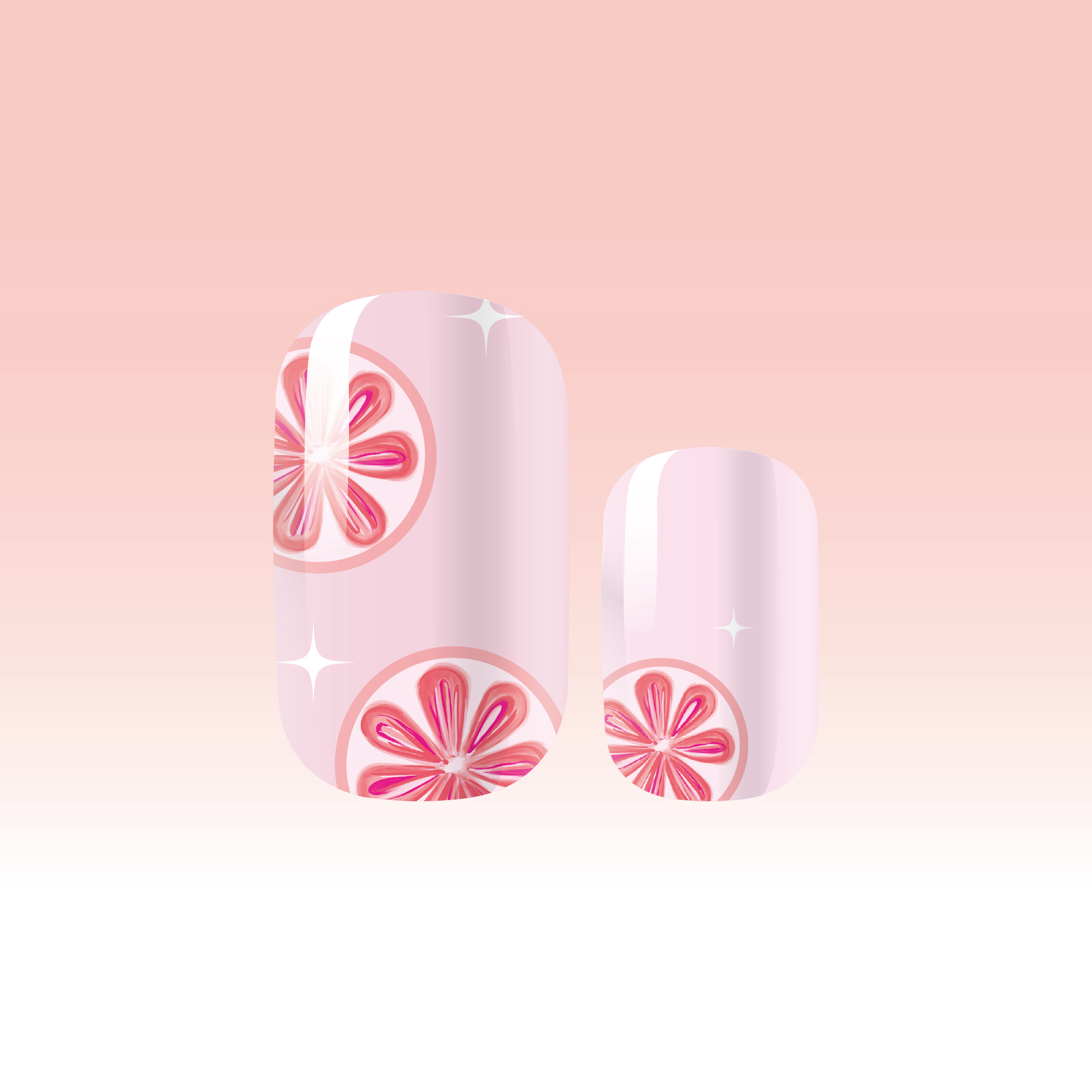Nagelfolie LED Grapefruit Kiss