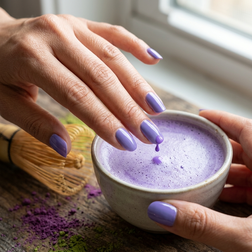 Nagelfolie LED Purple Matcha Ube – Bild 3